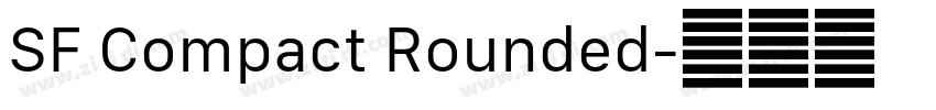 SF Compact Rounded字体转换